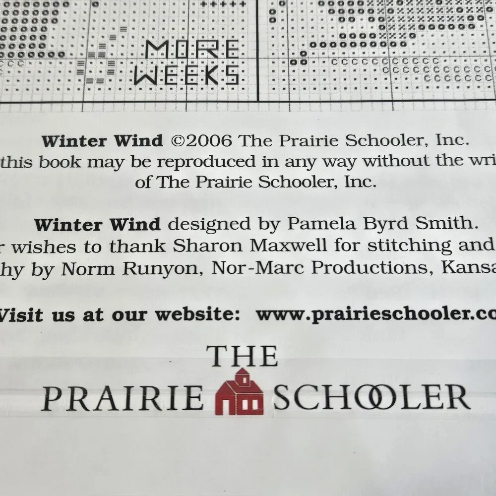 Prairie Schooler Cross Stitch Patterns 198 Christmas Tree Farm 133 Winter Wind